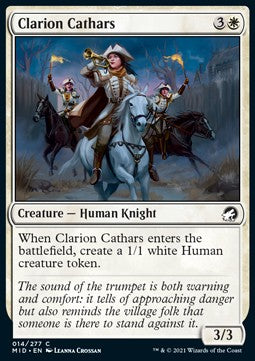 Clarion Cathars - Innistrad: Midnight Hunt (Common) [MID-14]