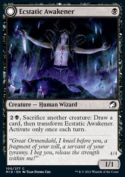 Ecstatic Awakener // Awoken Demon - Innistrad: Midnight Hunt (Common) [MID-100]