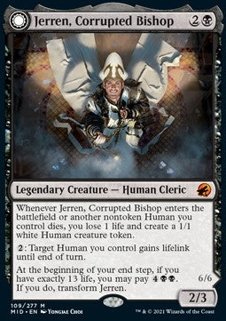 Jerren, Corrupted Bishop // Ormendahl, the Corrupter - Innistrad: Midnight Hunt (Mythic) [MID-109]