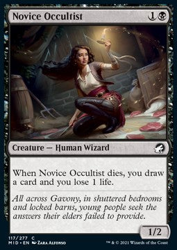 Novice Occultist - Innistrad: Midnight Hunt (Common) [MID-117]