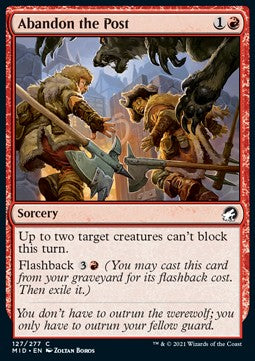 Abandon the Post - Innistrad: Midnight Hunt (Common) [MID-127]