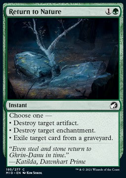 Return to Nature - Innistrad: Midnight Hunt (Common) [MID-195]