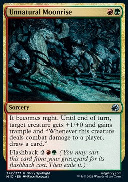Unnatural Moonrise - Innistrad: Midnight Hunt (Uncommon) [MID-247]