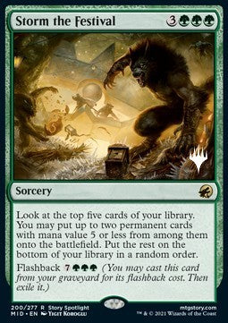 Storm the Festival (V.2)⁣ - Innistrad: Midnight Hunt: Promos⁣ (Rare)⁣ [200]