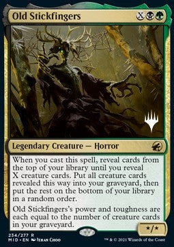Old Stickfingers (V.2) - Innistrad: Midnight Hunt: Promos (Rare) [PMID-234]
