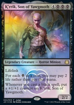 K'rrik, Son of Yawgmoth - Judge Rewards Promos (Rare) [JR-2021-02]