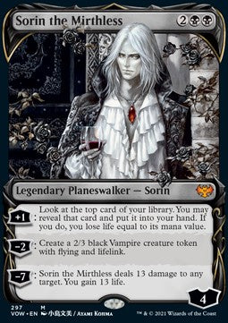Sorin the Mirthless (V.2)⁣ - Innistrad: Crimson Vow: Extras⁣ (Mythic)⁣ [297]