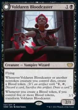 Voldaren Bloodcaster // Bloodbat Summoner - Innistrad: Crimson Vow (Rare) [VOW-137]