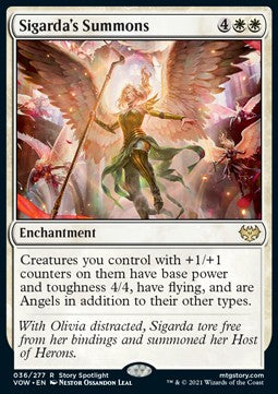 Sigarda's Summons - Innistrad: Crimson Vow (Rare) [VOW-36]