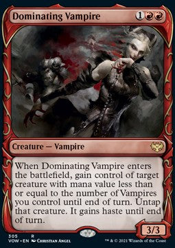 Dominating Vampire - Innistrad: Crimson Vow: Extras (Rare) [XVOW-305]