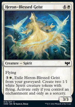 Heron-Blessed Geist - Innistrad: Crimson Vow (Common) [VOW-19]