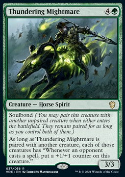 Thundering Mightmare (V.1) - Commander: Innistrad: Crimson Vow (Rare) [VOC-37]