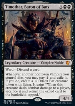 Timothar, Baron of Bats (V.1) - Commander: Innistrad: Crimson Vow (Mythic) [VOC-4]