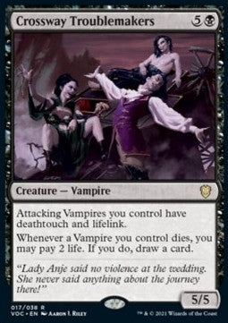 Crossway Troublemakers (V.1) - Commander: Innistrad: Crimson Vow (Rare) [VOC-17]