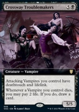 Crossway Troublemakers (V.2) - Commander: Innistrad: Crimson Vow (Rare) [VOC-55]