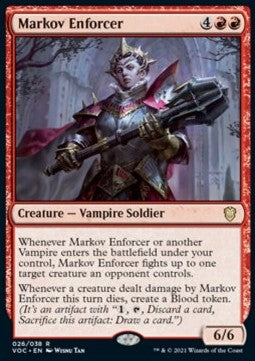 Markov Enforcer (V.1) - Commander: Innistrad: Crimson Vow (Rare) [VOC-26]