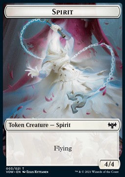 Spirit Token (W 4/4) // Blood Token - Innistrad: Crimson Vow: Extras (Token) [XVOW-T 3/17]
