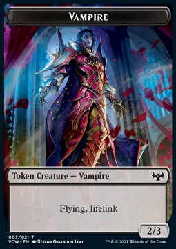 Vampire Token (B 2/3) // Blood Token - Innistrad: Crimson Vow: Extras (Token) [XVOW-T 7/17]