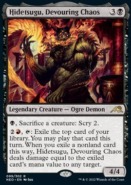 Hidetsugu, Devouring Chaos - Kamigawa: Neon Dynasty (Rare) [NEO-99]