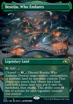 Boseiju, Who Endures (V.1) - Kamigawa: Neon Dynasty: Extras (Rare) [XNEO-412]