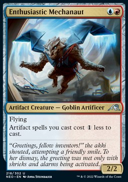 Enthusiastic Mechanaut - Kamigawa: Neon Dynasty (Uncommon) [NEO-218]