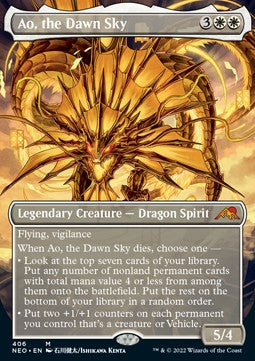 Ao, the Dawn Sky (V.1)⁣ - Kamigawa: Neon Dynasty: Extras⁣ (Mythic)⁣ [406]