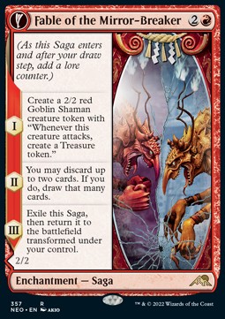 Fable of the Mirror-Breaker // Reflection of Kiki-Jiki (V.1) - Kamigawa: Neon Dynasty: Extras (Rare) [XNEO-357]