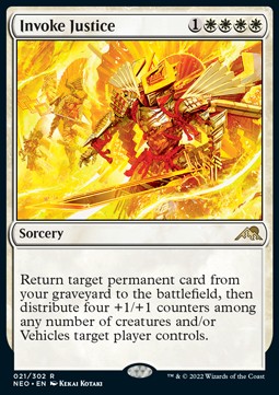 Invoke Justice - Kamigawa: Neon Dynasty (Rare) [NEO-21]