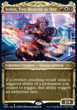 Isshin, Two Heavens as One (V.1) - Kamigawa: Neon Dynasty: Extras (Rare) [XNEO-328]
