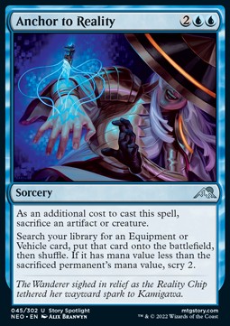 Anchor to Reality - Kamigawa: Neon Dynasty (Uncommon) [NEO-45]