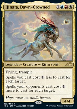 Hinata, Dawn-Crowned - Kamigawa: Neon Dynasty (Rare) [NEO-222]