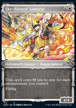 Sky-Blessed Samurai - Kamigawa: Neon Dynasty: Extras (Uncommon) [XNEO-314]