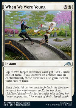 When We Were Young - Kamigawa: Neon Dynasty (Uncommon) [NEO-43]