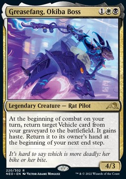 Greasefang, Okiba Boss - Kamigawa: Neon Dynasty (Rare) [NEO-220]