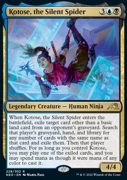 Kotose, the Silent Spider - Kamigawa: Neon Dynasty (Rare) [NEO-228]