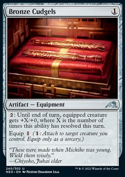 Bronze Cudgels - Kamigawa: Neon Dynasty (Uncommon) [NEO-240]