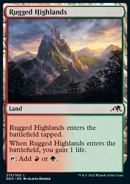 Rugged Highlands - Kamigawa: Neon Dynasty (Common) [NEO-273]