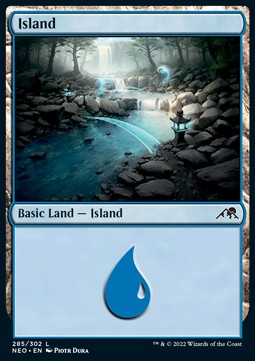 Island (V.3) - Kamigawa: Neon Dynasty (Land) [NEO-285]