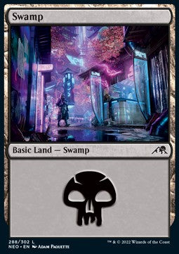Swamp (V.4) - Kamigawa: Neon Dynasty (Land) [NEO-288]