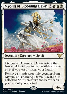 Myojin of Blooming Dawn (V.1) - Commander: Kamigawa: Neon Dynasty (Rare) [NEC-31]