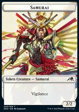 Samurai Token (White 2/2) - Kamigawa: Neon Dynasty: Extras (Token) [XNEO-T03]