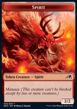 Spirit Token (Red 2/2) - Kamigawa: Neon Dynasty: Extras (Token) [XNEO-T09]