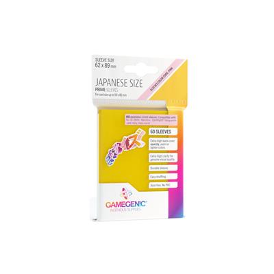 GameGenic - Prime Japanese Sized Sleeves: Yellow (60 Sleeves)