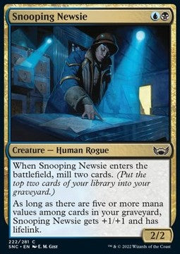 Snooping Newsie - Streets of New Capenna (Common) [SNC-222]