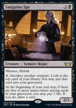 Sanguine Spy - Streets of New Capenna (Rare) [SNC-93]