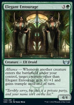 Elegant Entourage - Streets of New Capenna (Uncommon) [SNC-143]