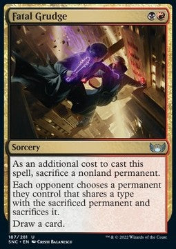 Fatal Grudge - Streets of New Capenna (Uncommon) [SNC-187]