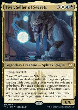 Tivit, Seller of Secrets - Commander: Streets of New Capenna (Mythic) [NCC-10]
