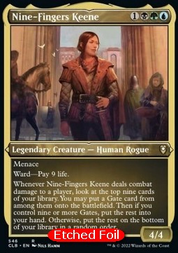 Nine-Fingers Keene (V.1) - Commander Legends: Battle for Baldur's Gate: Extras (Rare) [XCLB-546]