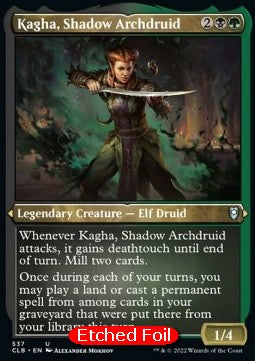 Kagha, Shadow Archdruid (V.1) - Commander Legends: Battle for Baldur's Gate: Extras (Uncommon) [XCLB-537]